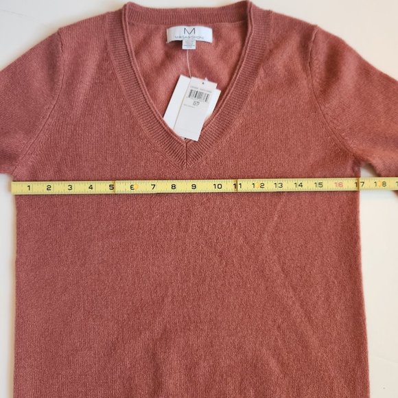 MAGASCHONI V-Neck Cashmere Sweater, XSmall - Picture 10 of 11